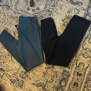 Two pairs of athletic leggings